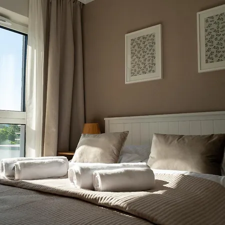 Lniany 36 - Balkon Z Widokiem, Winda, Bezplatny Podziemny Parking 아파트